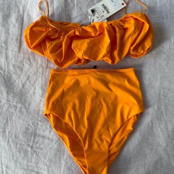 Zara Other - Zara Orange Bikini Set